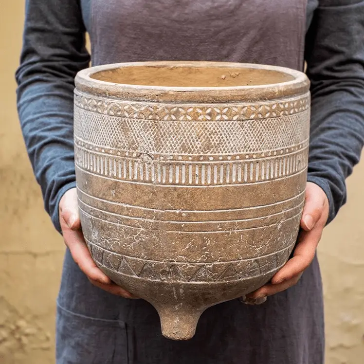 Bohemian Red Clay Planter by RusticReach