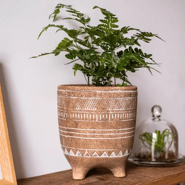 Bohemian Red Clay Planter by RusticReach