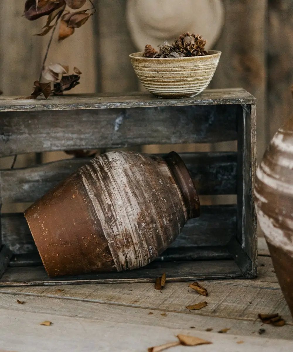 Restoration Brown Clay Pot by RusticReach