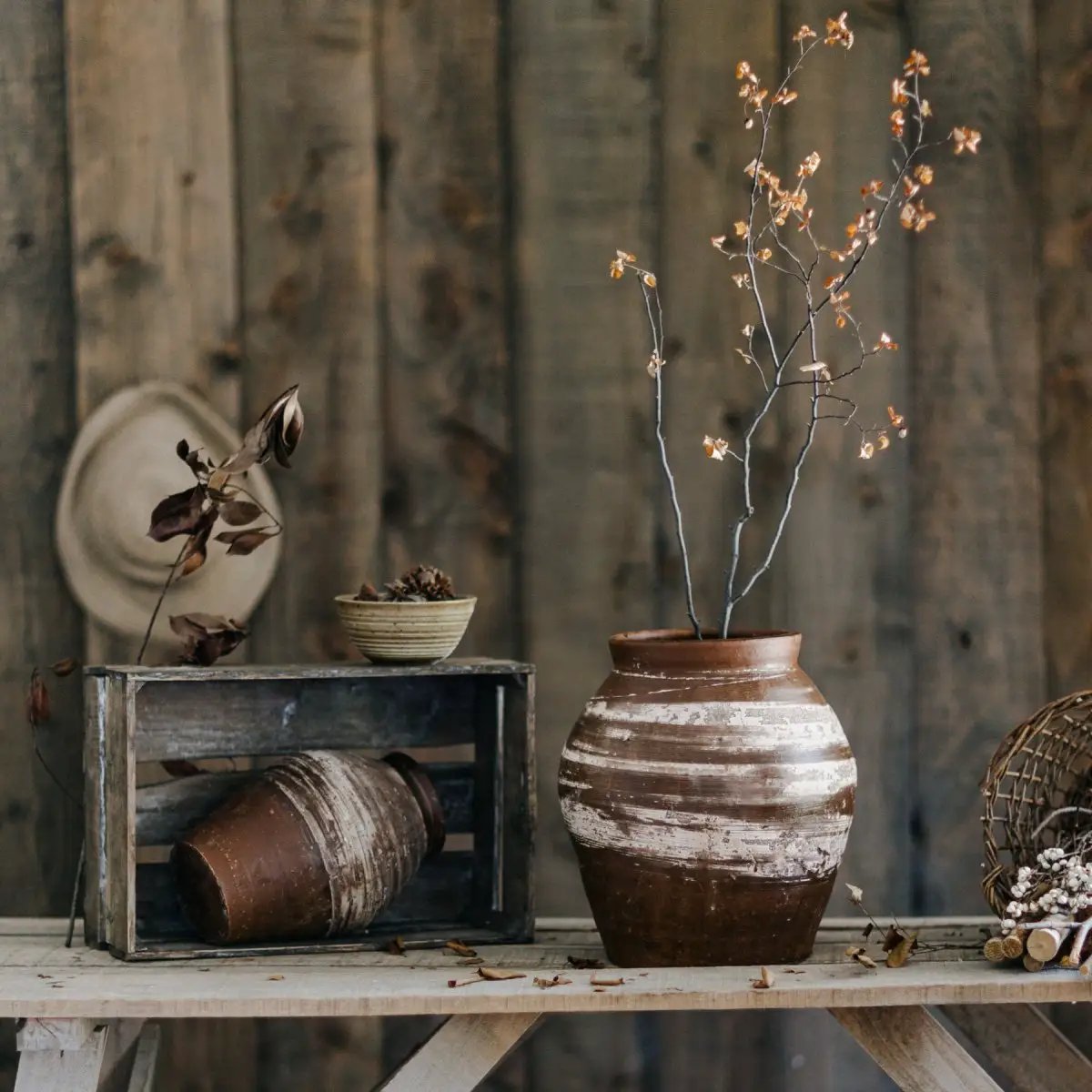 Restoration Brown Clay Pot by RusticReach