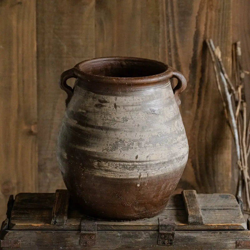 Restoration Brown Clay Pot by RusticReach