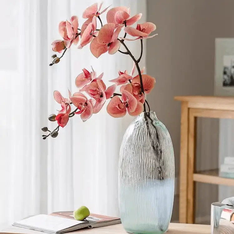 Artificial Butterfly Orchid Stem in Pink 27.5" Tall by RusticReach