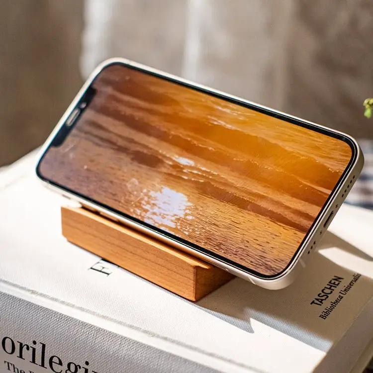 Solid Wood Cellphone Stand Desktop Stand by RusticReach