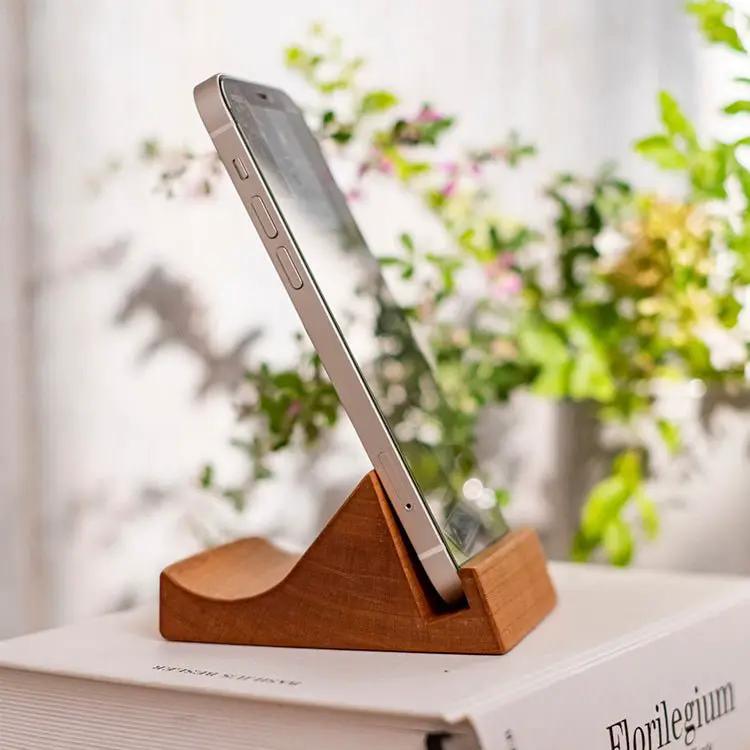 Solid Wood Cellphone Stand Desktop Stand by RusticReach