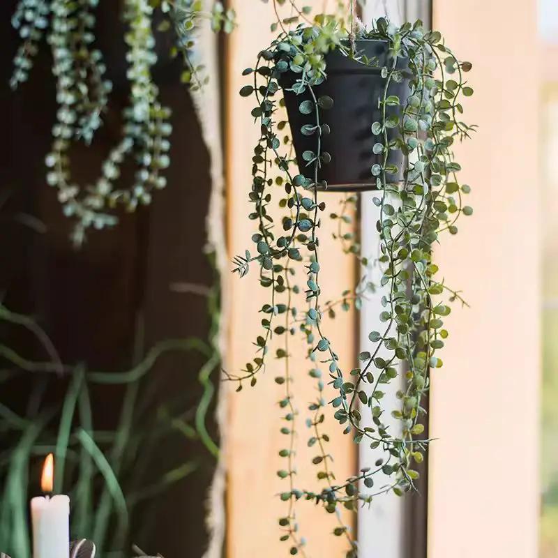 Hanging Faux Ceropegia Vine in Pot by RusticReach