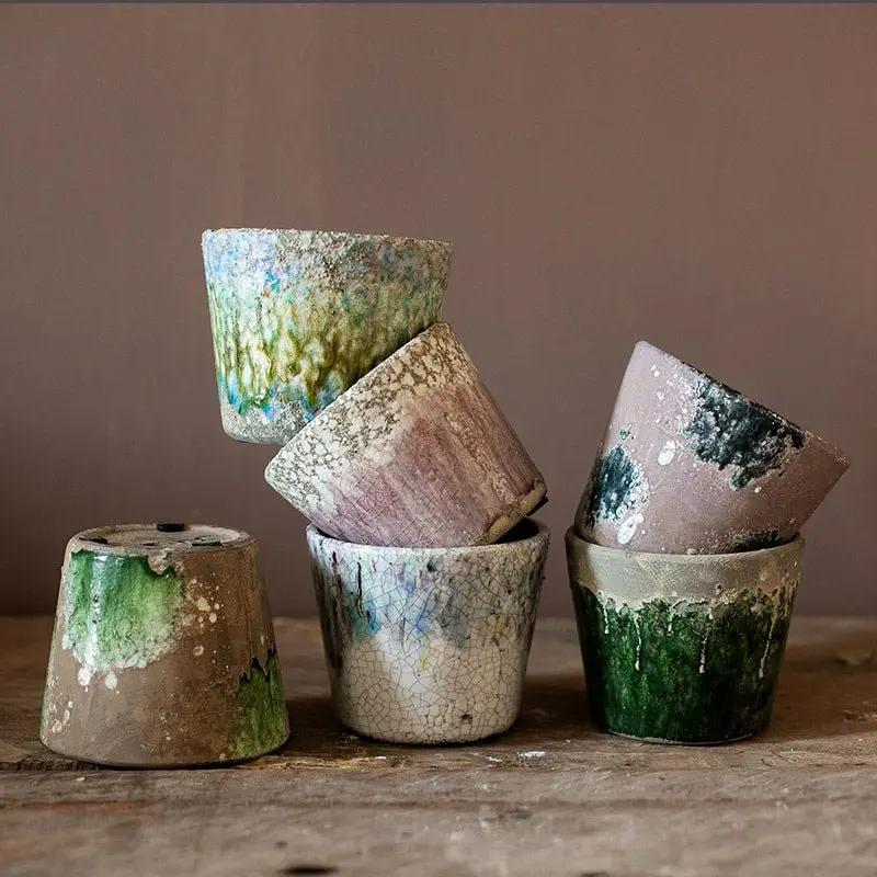Colorful Terracotta Pot by RusticReach