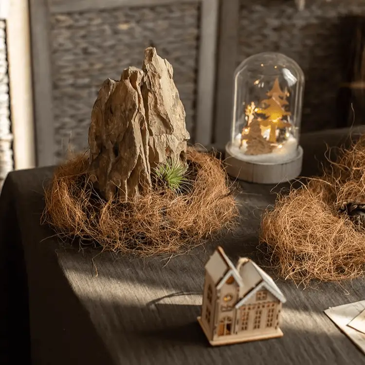 Coconut Fiber Pot Soil Surface Decoration Padding Material Set of 3 by RusticReach