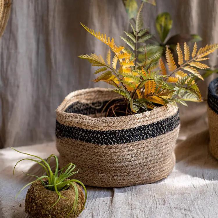 Cotton Blend Woven Storage Basket by RusticReach