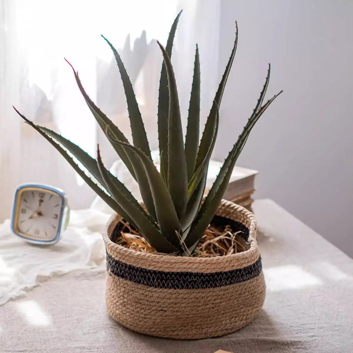 Cotton Blend Woven Storage Basket by RusticReach