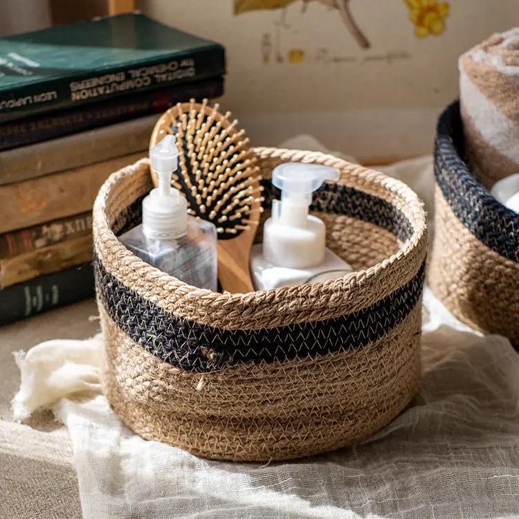 Cotton Blend Woven Storage Basket by RusticReach