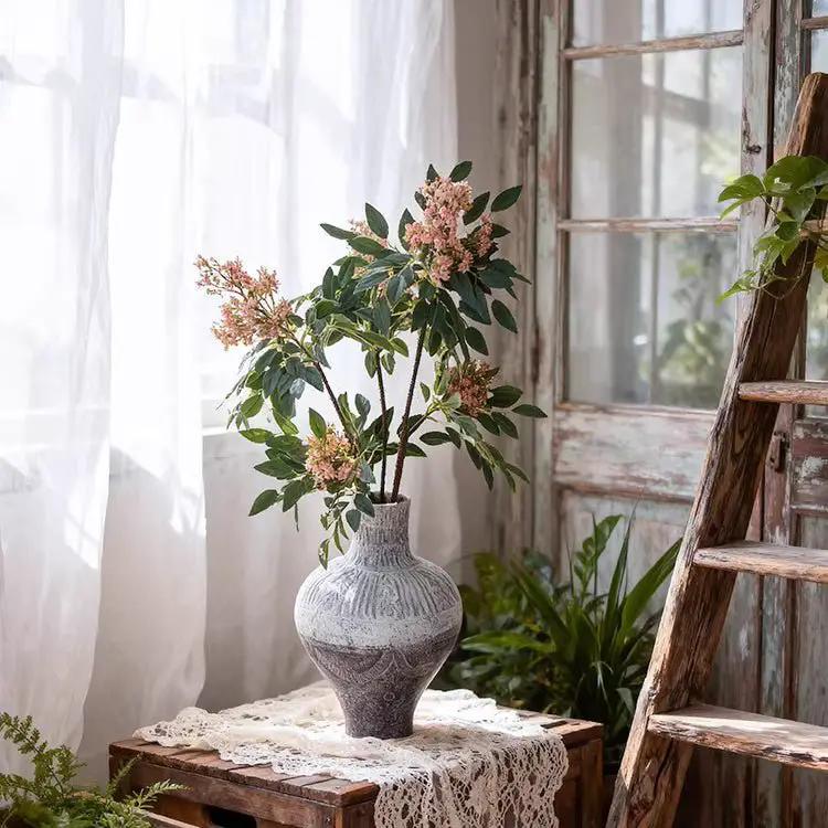 Cottage Garden Blossom Stem 35.4" Tall by RusticReach