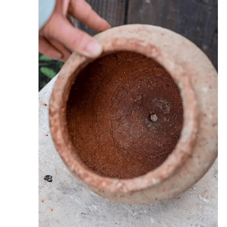 Distressed Cement Plant Pot by RusticReach