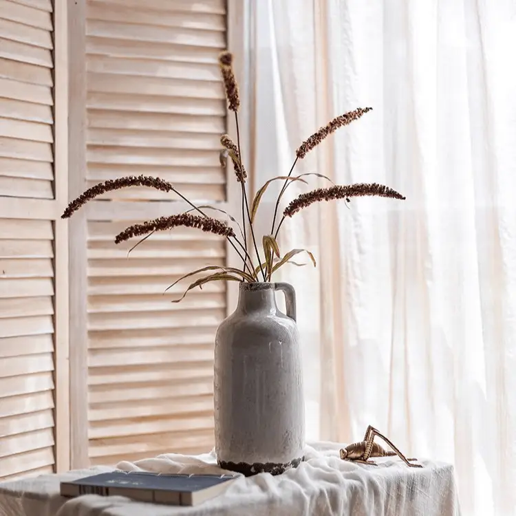 Three-Headed Dogtail Grass Stem 39" Tall by RusticReach