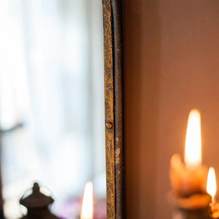 Antique Style Dark Iron Mirror by RusticReach