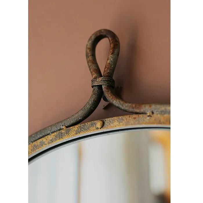 Antique Style Dark Iron Mirror by RusticReach