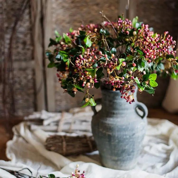 Rose Purple Elder Flower Leaf Bunch 22" Tall by RusticReach