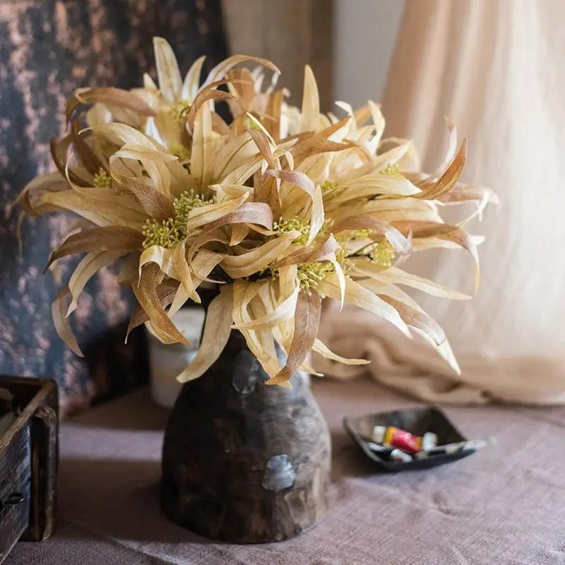 Silk Long Eucalyptus Leaf Bunch in Natural Faux by RusticReach