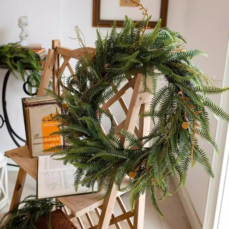 Evergreen Fern Garland and Wreath by RusticReach