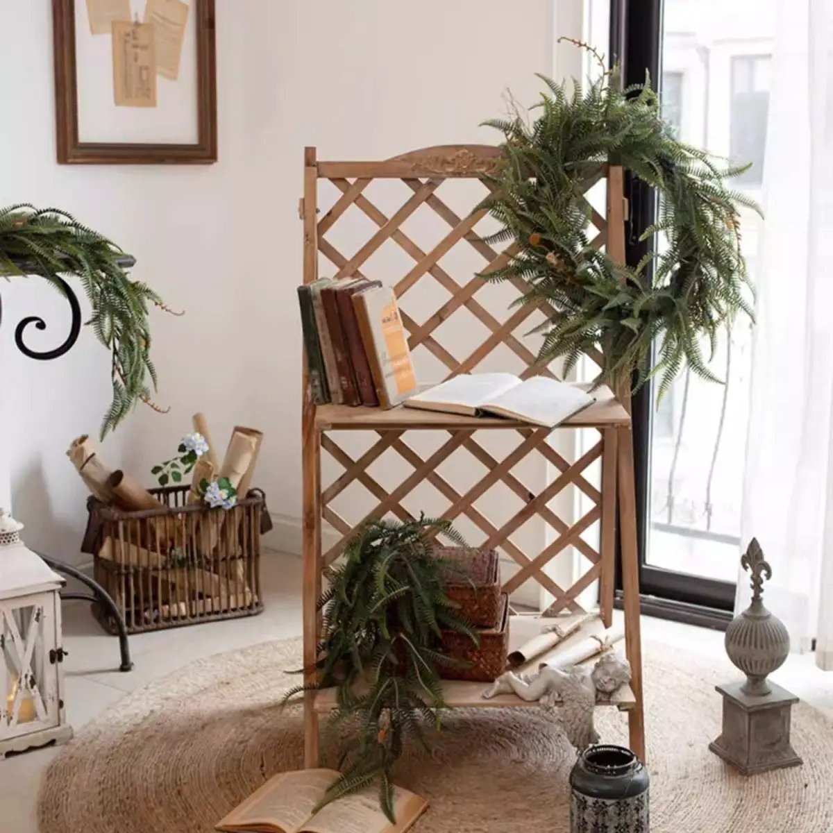 Evergreen Fern Garland and Wreath by RusticReach
