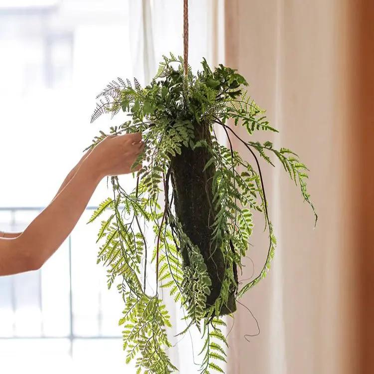 Artificial Fern Hanging Ball Decoration by RusticReach