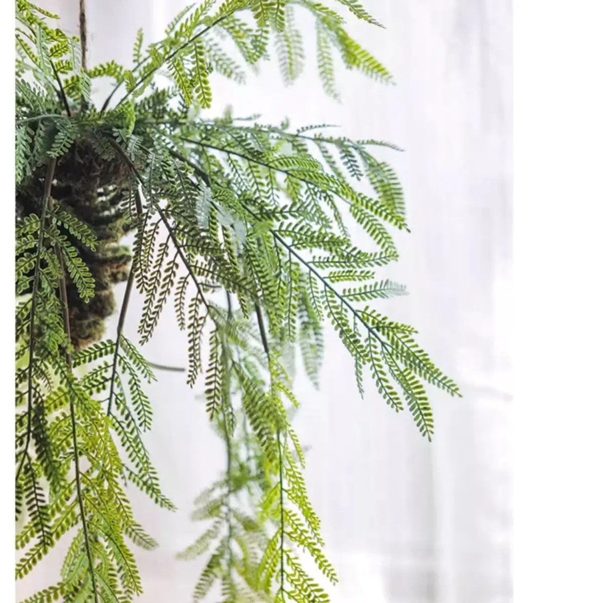 Artificial Fern Hanging Ball Decoration by RusticReach