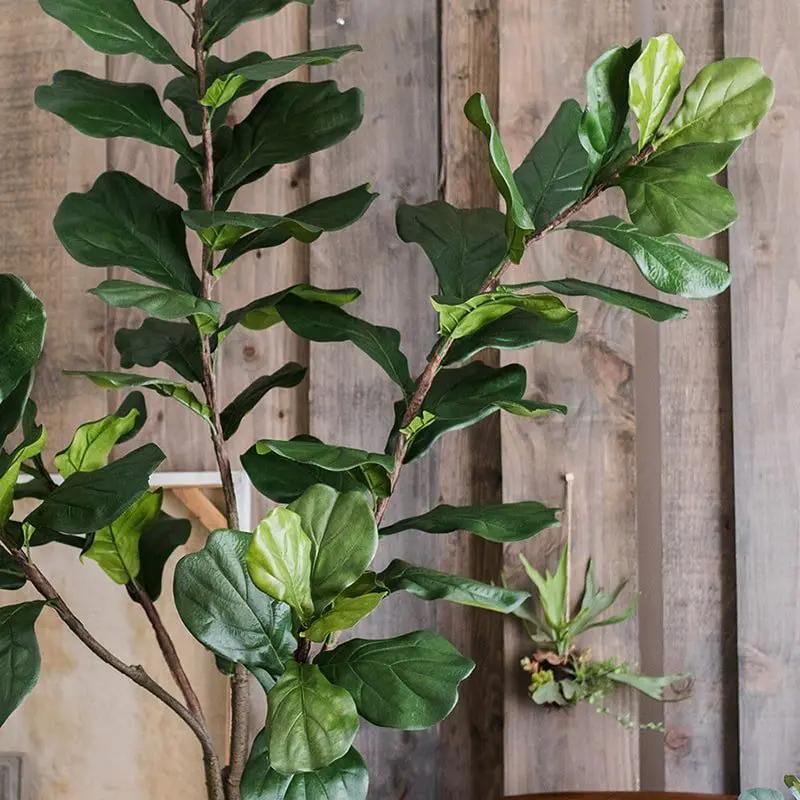Artificial Tree Fiddle Leaf Tree In Pot by RusticReach