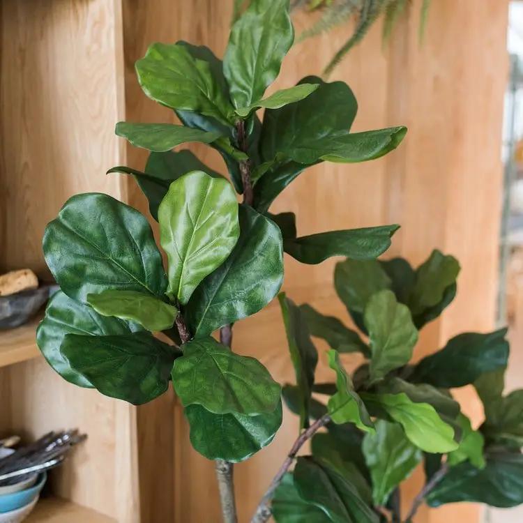 Artificial Tree Fiddle Leaf Tree In Pot by RusticReach