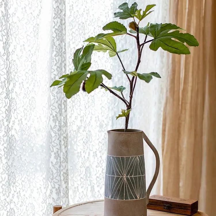 Artificial Faux Fig Leaf Stem by RusticReach