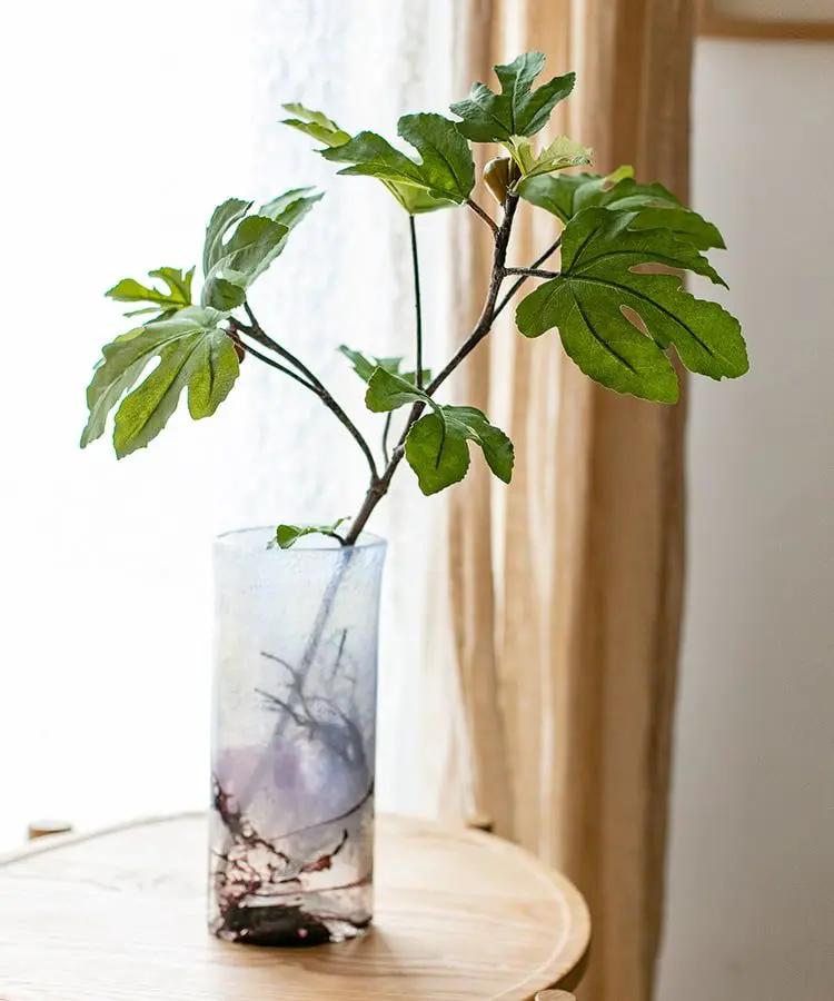 Artificial Faux Fig Leaf Stem by RusticReach