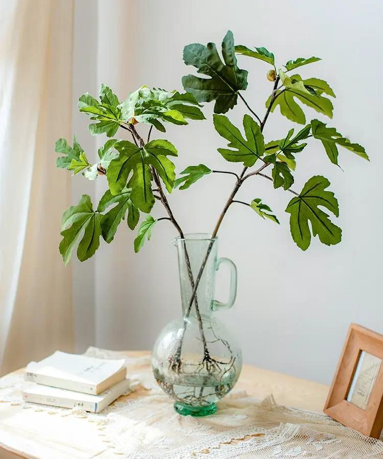 Artificial Faux Fig Leaf Stem by RusticReach