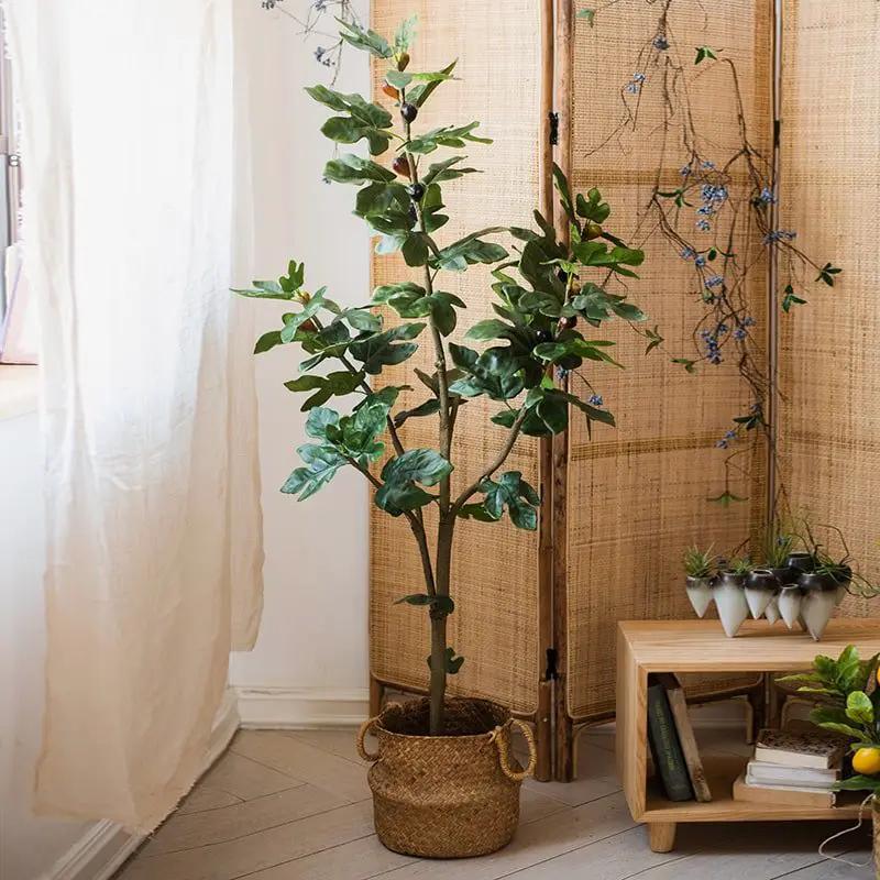 Artificial Silk Fig Tree In Pot by RusticReach