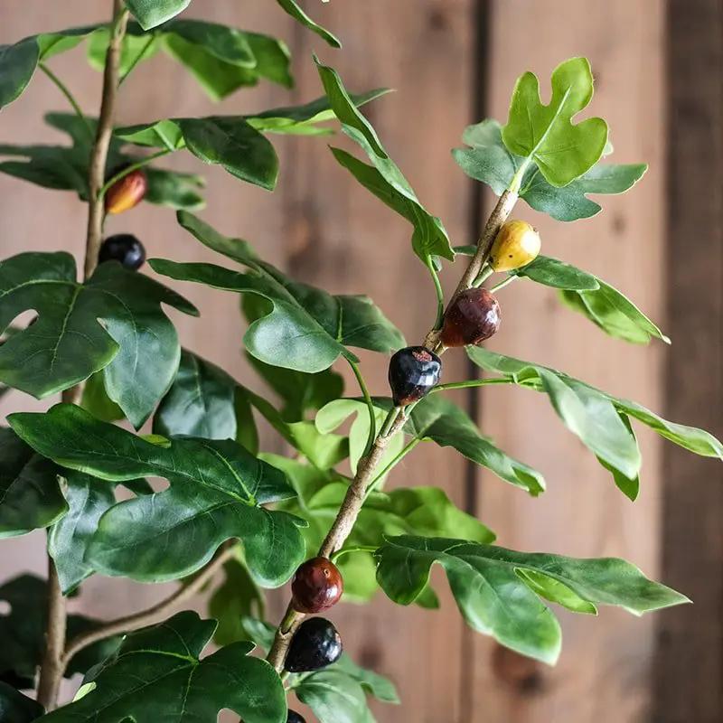 Artificial Silk Fig Tree In Pot by RusticReach
