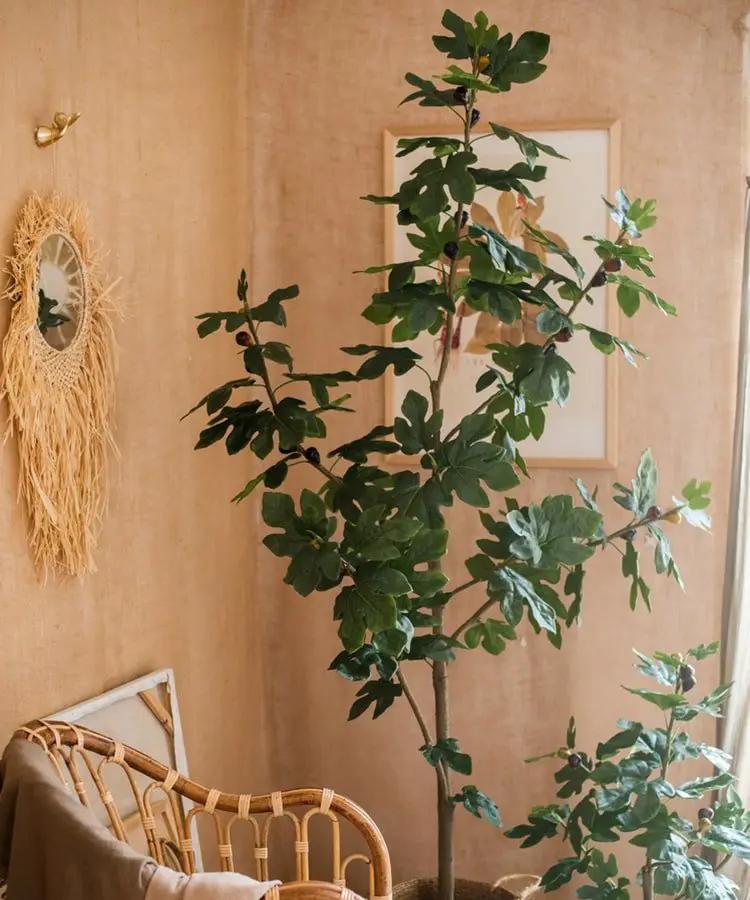 Artificial Silk Fig Tree In Pot by RusticReach