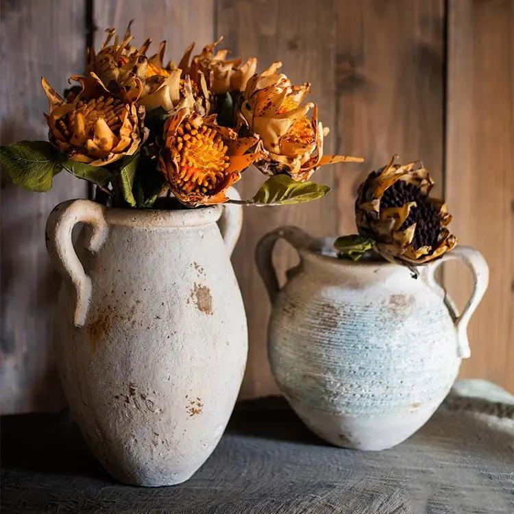 Artificial Flannel Sunflower Stem by RusticReach