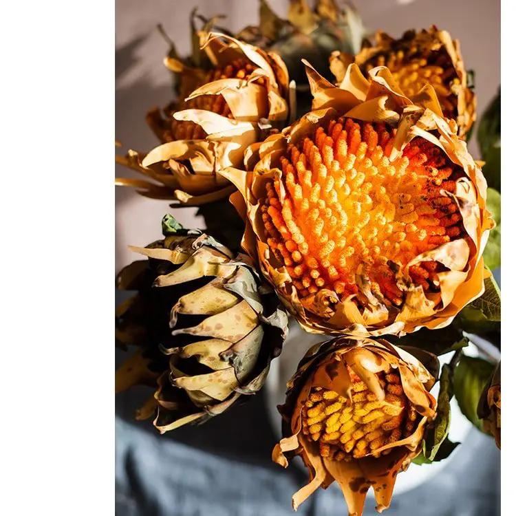 Artificial Flannel Sunflower Stem by RusticReach