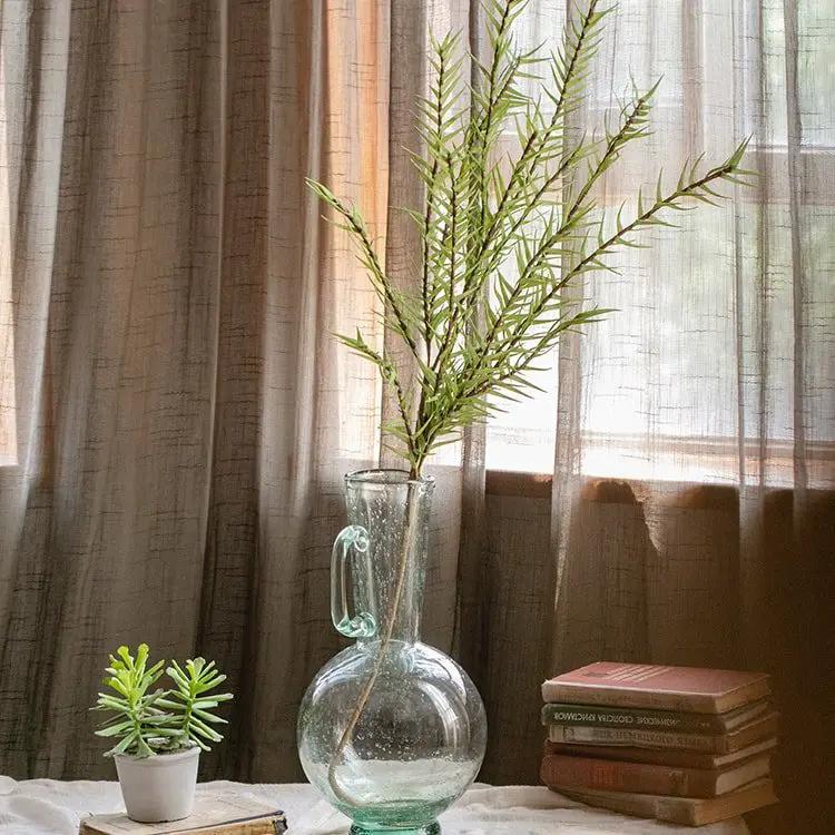 Artificial Faux Flax Grass Stem in Green 48" Tall by RusticReach