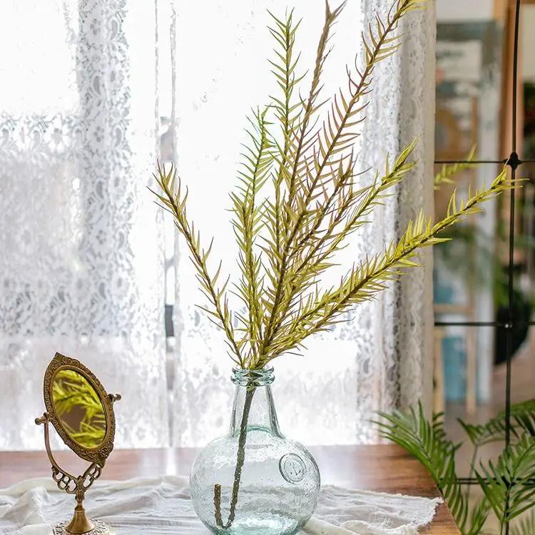 Artificial Flax Grass Stem in Yellow 46" Tall Faux by RusticReach