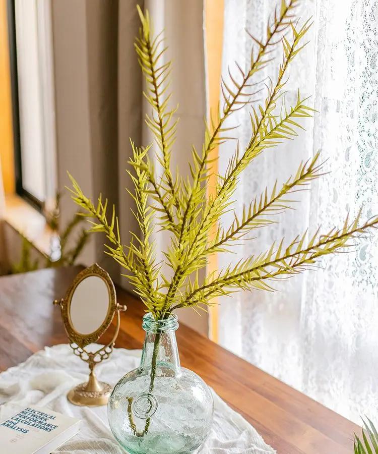 Artificial Flax Grass Stem in Yellow 46" Tall Faux by RusticReach
