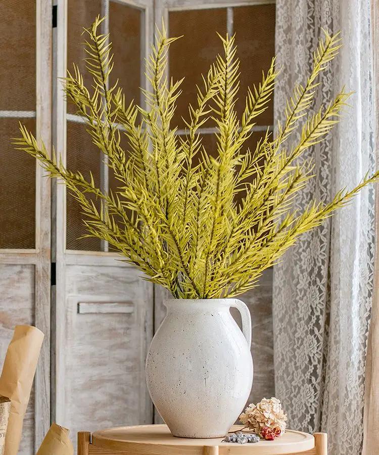 Artificial Flax Grass Stem in Yellow 46" Tall Faux by RusticReach