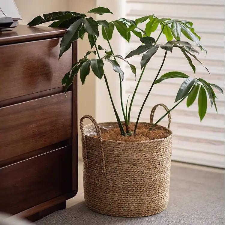French Country Woven Planter Basket by RusticReach