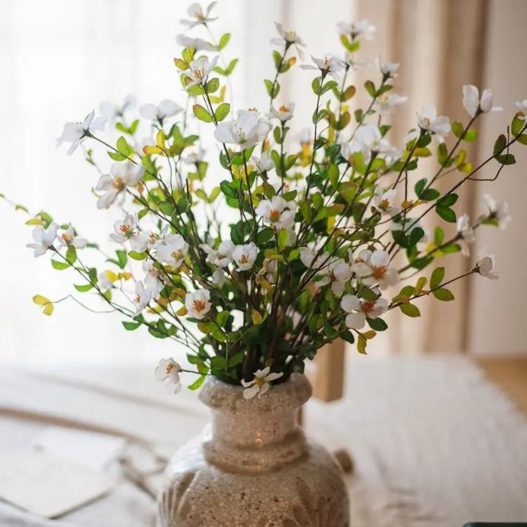 Faux Artificial Silk Gaura Flower Stem 20" Tall by RusticReach