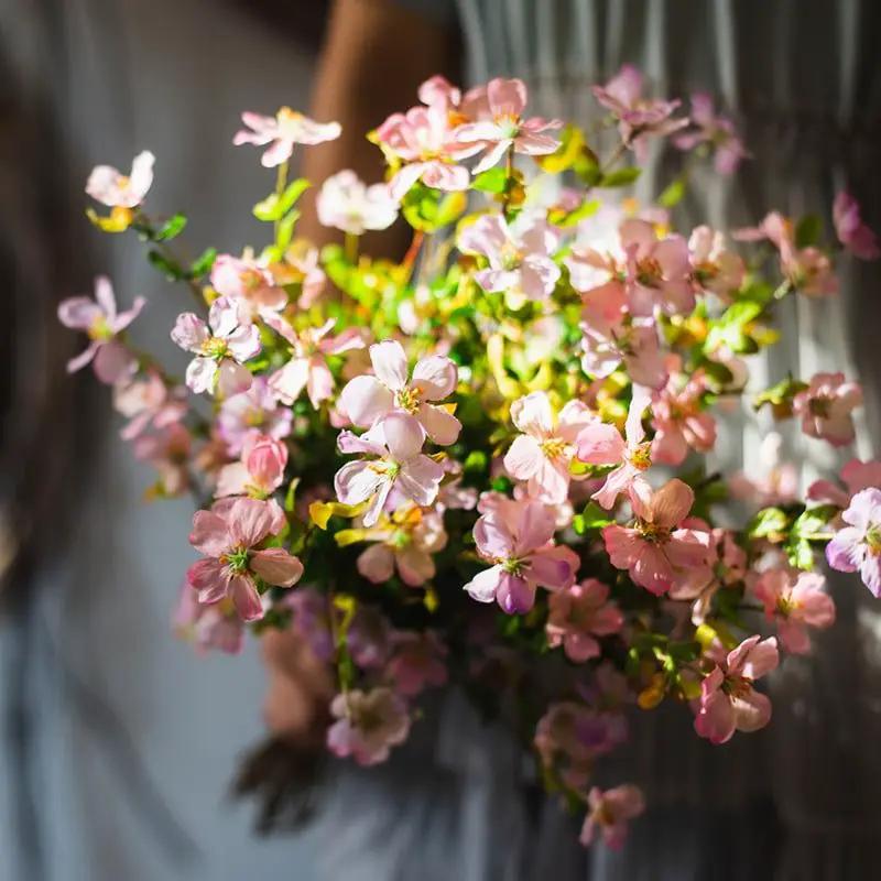 Silk Faux Gaura Flower Stem in Pink or Purple 20" Tall by RusticReach