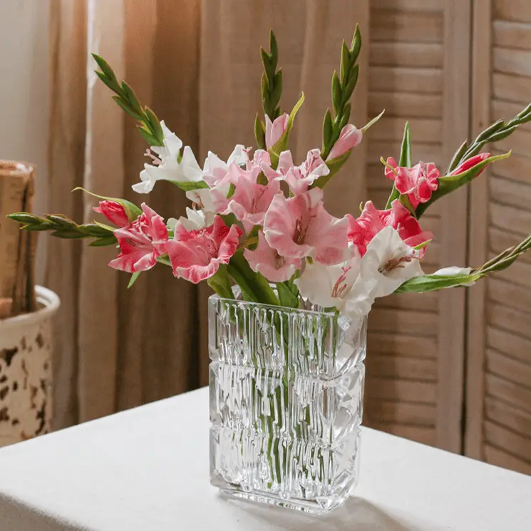 Faux Silk Artificial Gladiolus Flower Stem by RusticReach
