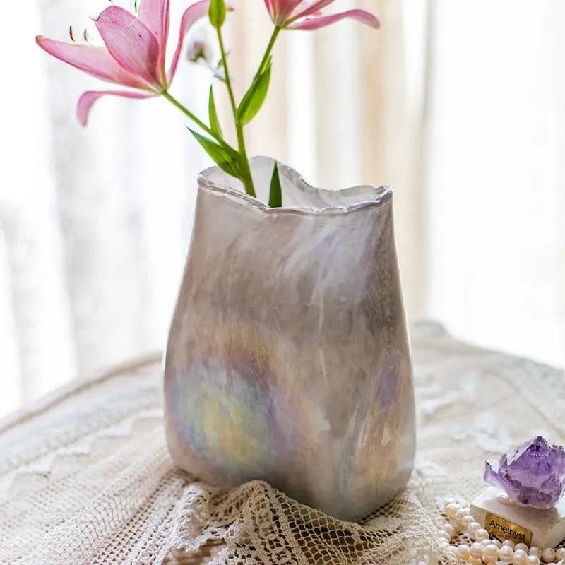 Gradient Color Art Glass Vase by RusticReach