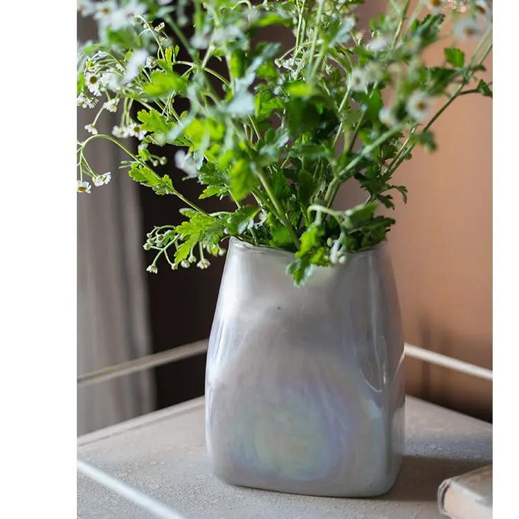 Gradient Color Art Glass Vase by RusticReach