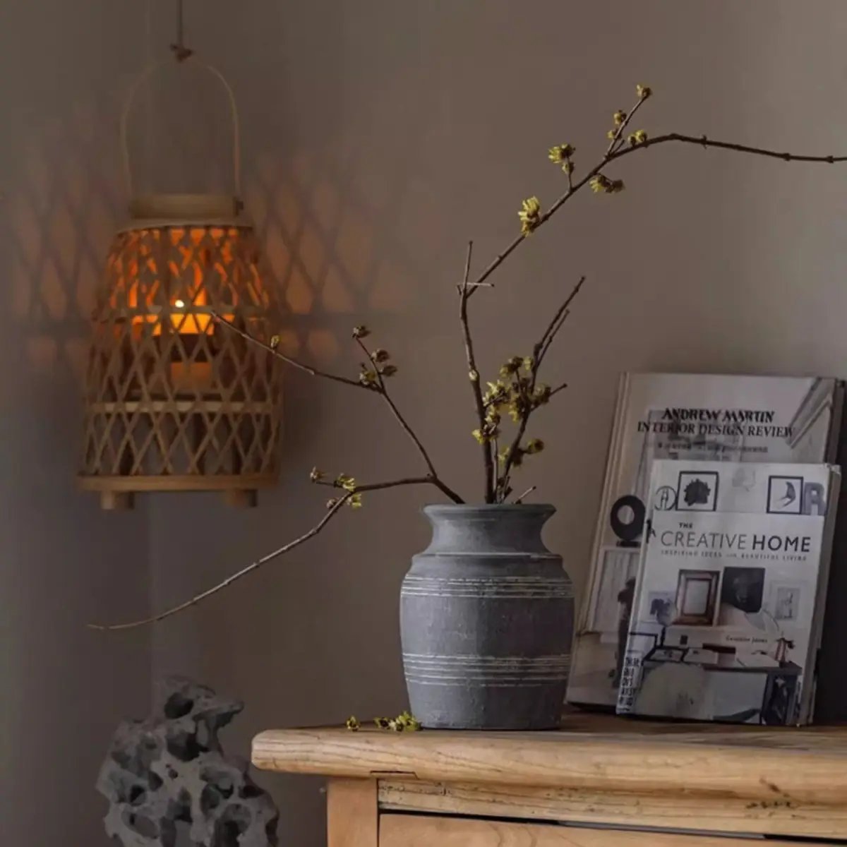 Handmade Gray Clay Pottery Vase by RusticReach