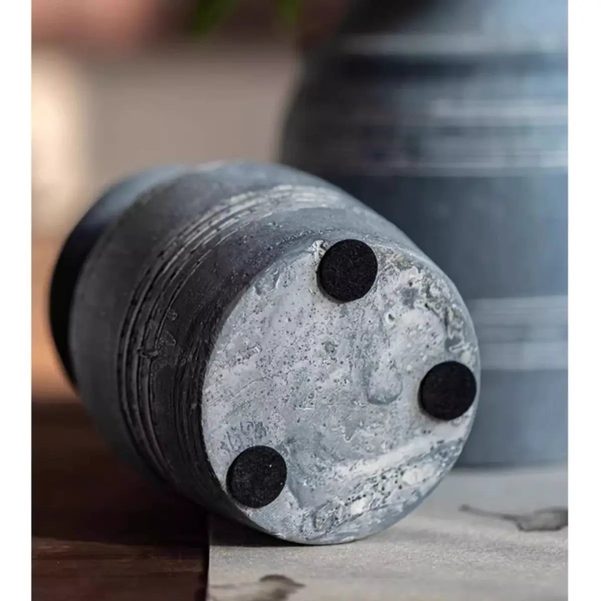Handmade Gray Clay Pottery Vase by RusticReach