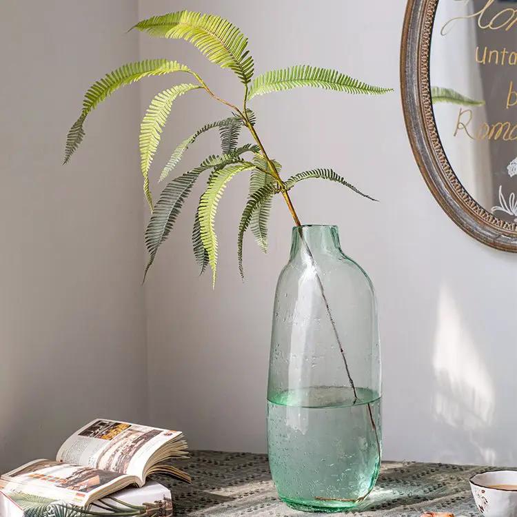 Artificial Green Fern Leaf Stem Plant 37" Tall by RusticReach
