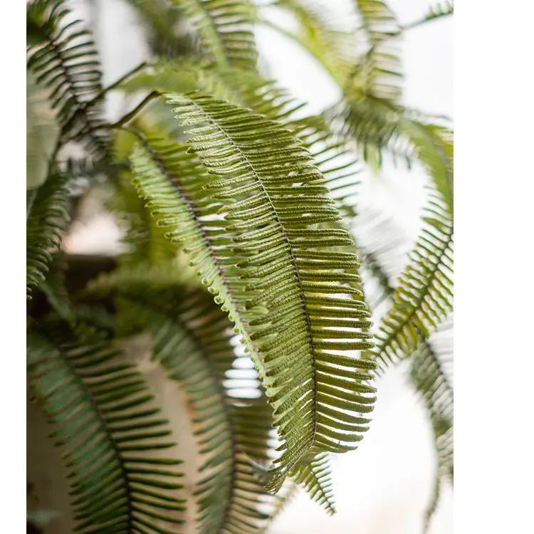 Artificial Green Fern Leaf Stem Plant 37" Tall by RusticReach
