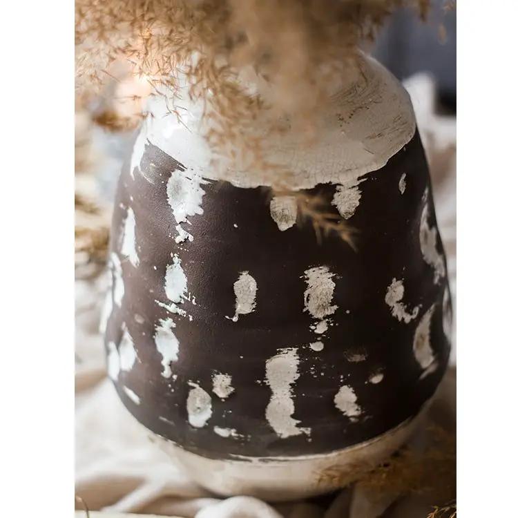Handcrafted Ceramic Pottery Vase Brown by RusticReach